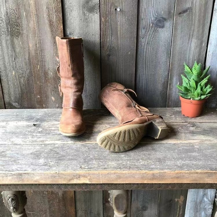 Damen-Stiefel, Synthetikleder, modernes Design, hocher Komfort-4