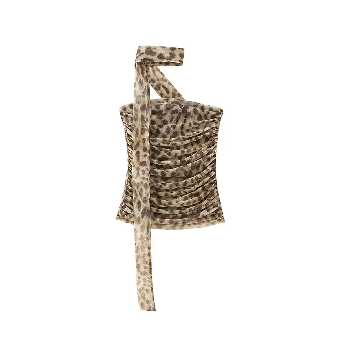 Damen-Set: ärmelloses Top, hoch taillierter Rock, leichtes Material-6