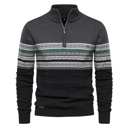 Herren-Pullover, Strick, Halbrollkragen, stretchiges Acryl 2