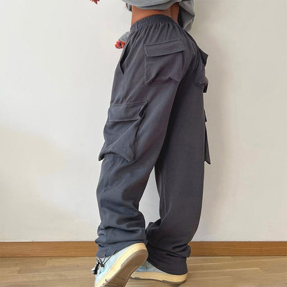 Damen-Cargo-Hose, Slim Fit, Polyester, Elasthan-3