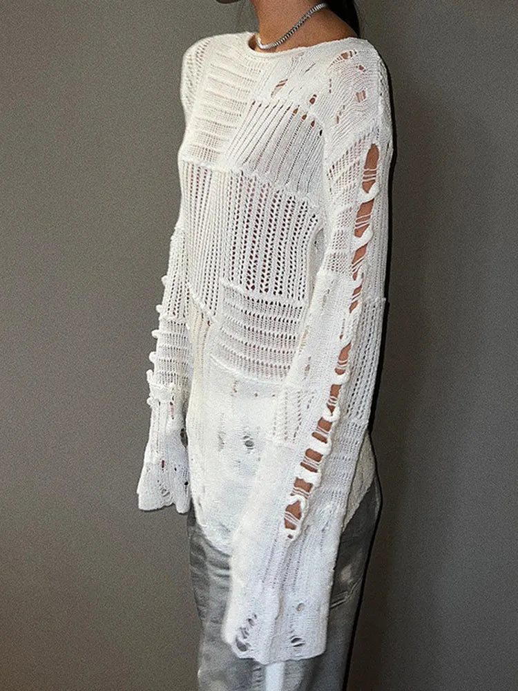 Damen-Pullover, lässig mit Rundhals Polyester, Acryl, Viskose-3