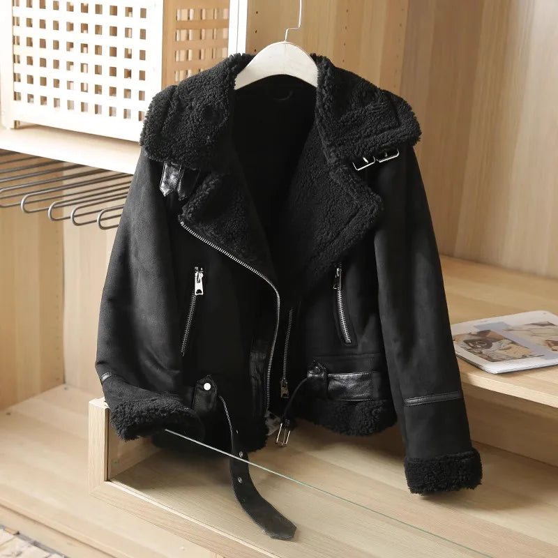 Herren-Wildlederjacke, dick, isoliertes Wildleder, für kalte Wintermonate-1