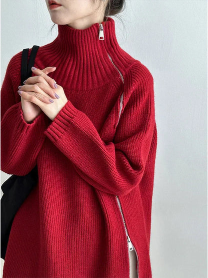 Damen-Strickpullover, gestreift, retro, weiche Qualität-5