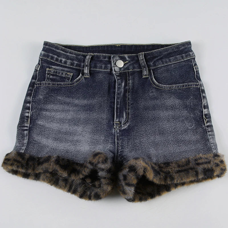 Damen-Shorts, elegant, Polyester und Baumwolle-5