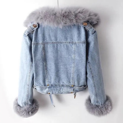 Damen Winterweste Kurz Bio-Denim-2