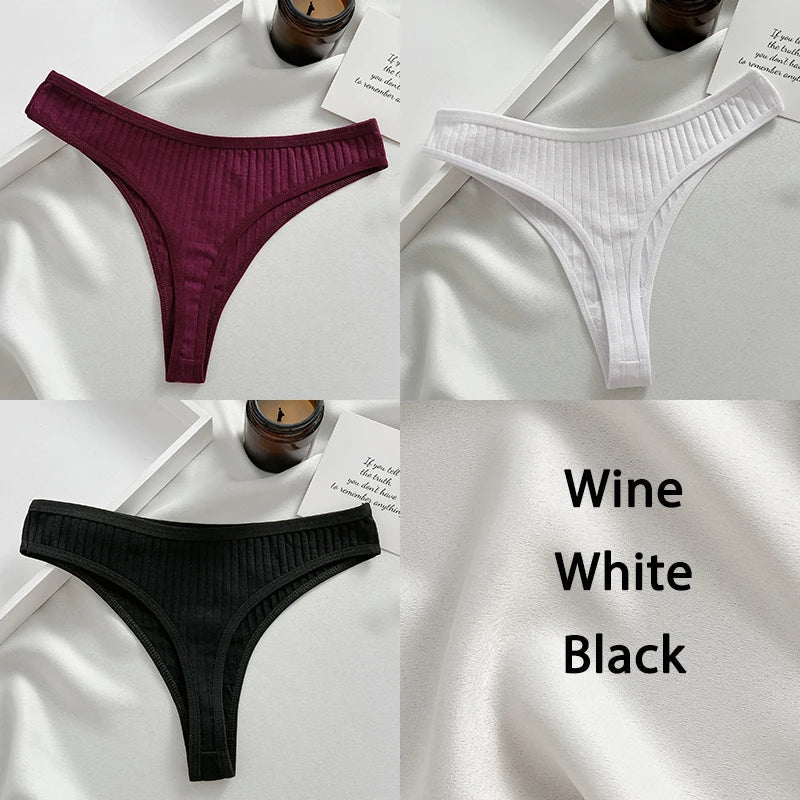 Variant image for Damen-Tanga, Set, monochrome Baumwolle, Spandex-13