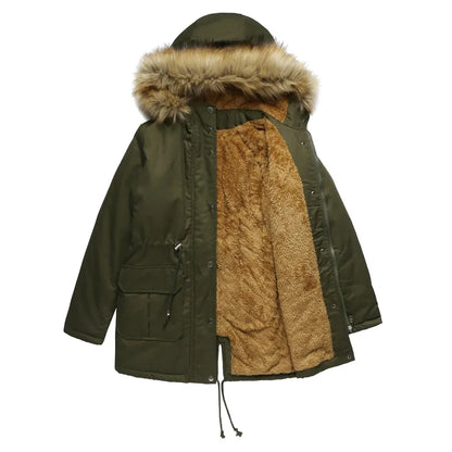 Variant image for Damen Langer Parka Wasserabweisend mit Pelzfutter-15