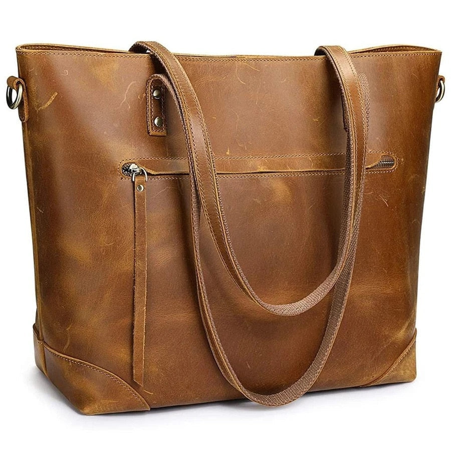 Variant image for Ledertasche Damen Vintage verstellbarem Schultergurt Zeitloses Design-2