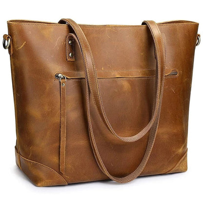 Variant image for Ledertasche Damen Vintage verstellbarem Schultergurt Zeitloses Design-2