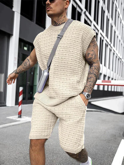 Damen-Strick-Set, lässiger Stil, weiche Acrylmischung, Sommerkleidung 8