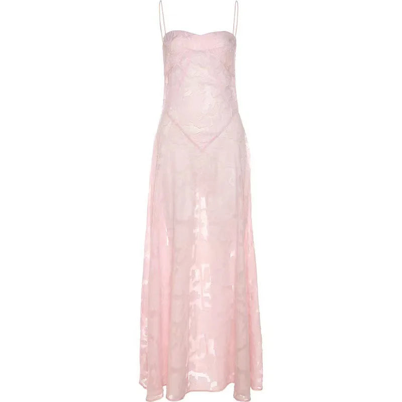 Maxikleid Damen A-Linie Blumenmuster Polyester-1
