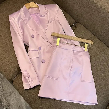 Variant image for Damen-Rock-Set, Patchwork-Muster, Seide, Polyester-7