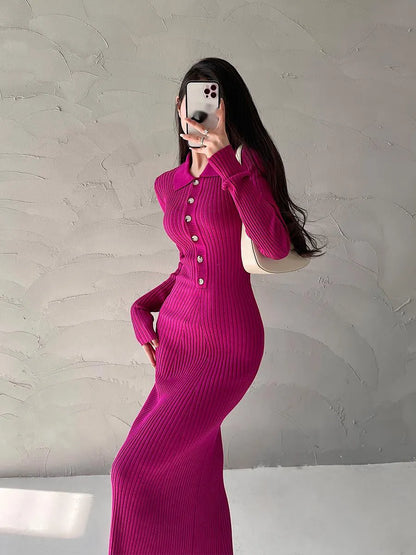 Damen-Langes Kleid, A-Linie, Polyester, mit Rüschen, Details-3