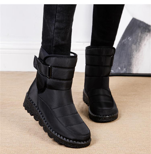 Winterschuhe Damen Wasserdichte Gefütterte Baumwollstiefel 1
