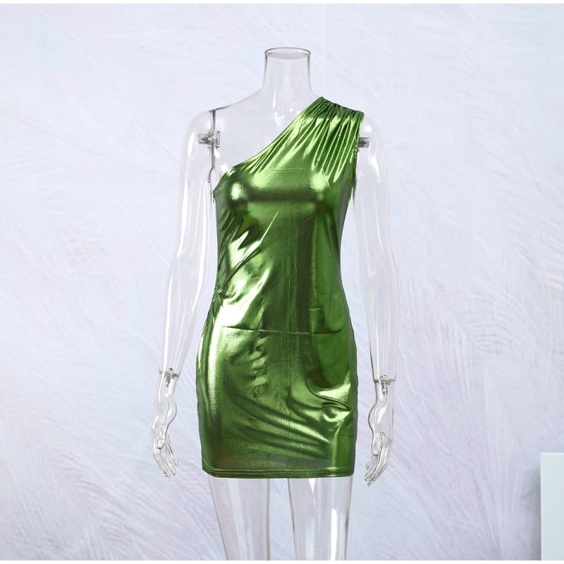 Asymmetrisches Mini-Kleid für Damen aus Synthetikfaser – leichter Stretch, schmale Silhouette, perfekt für Abendveranstaltungen 10