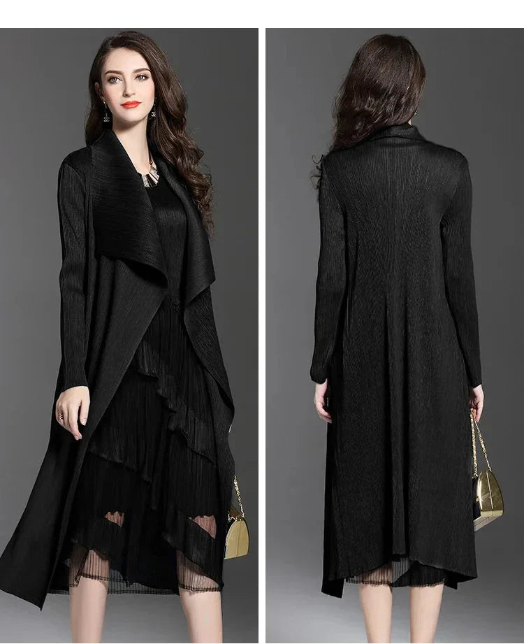 Variant image for Damen-Mantel Monochrom Winter Polyester-4