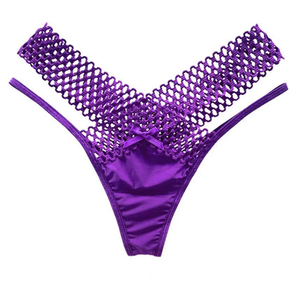 Variant image for Damen-String, Slips, Patchwork, Nylon-1