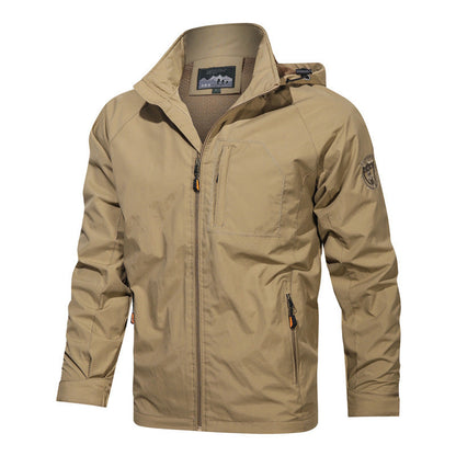 Herren-Ganzjahresjacke, wasser- und winddicht, Polyester-4