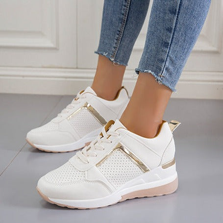 Damen Sneakers Elegantes Textil mit Gummisohlen-1