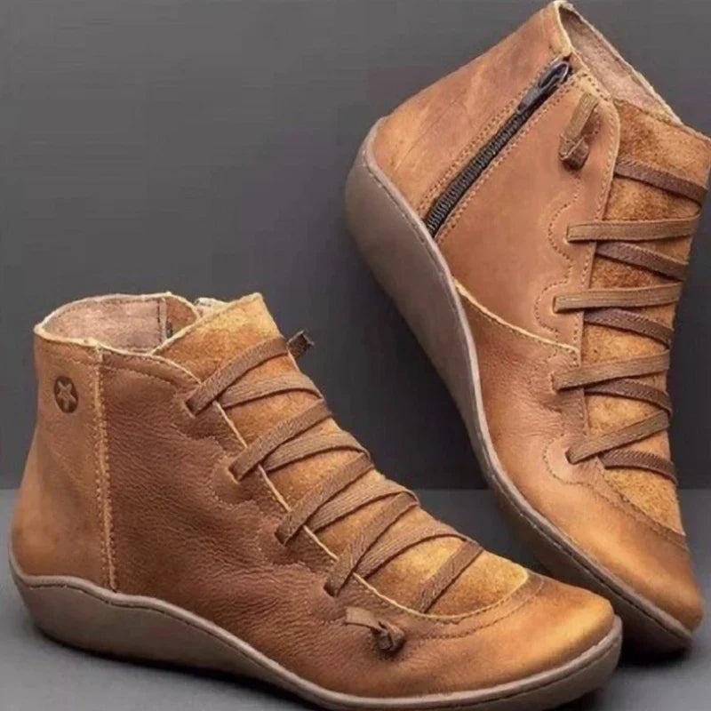 Damen Stiefeletten Moderner Stil PU-Leder-2