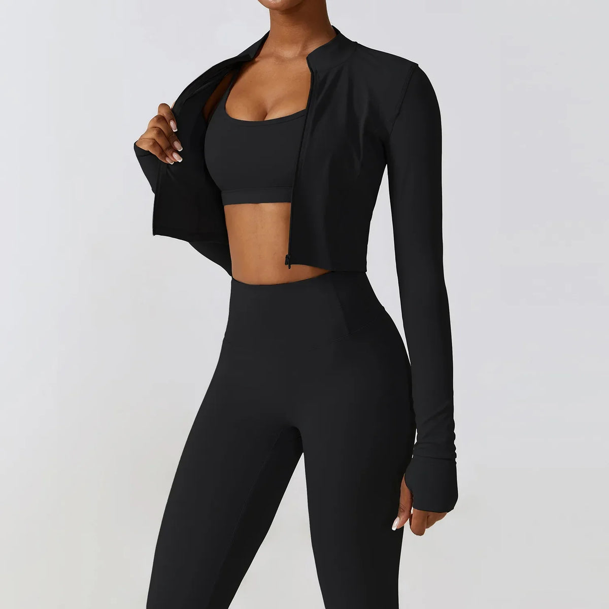 Variant image for Damen-Leggings-Set, Sportliches Nylon, Elasthan-45