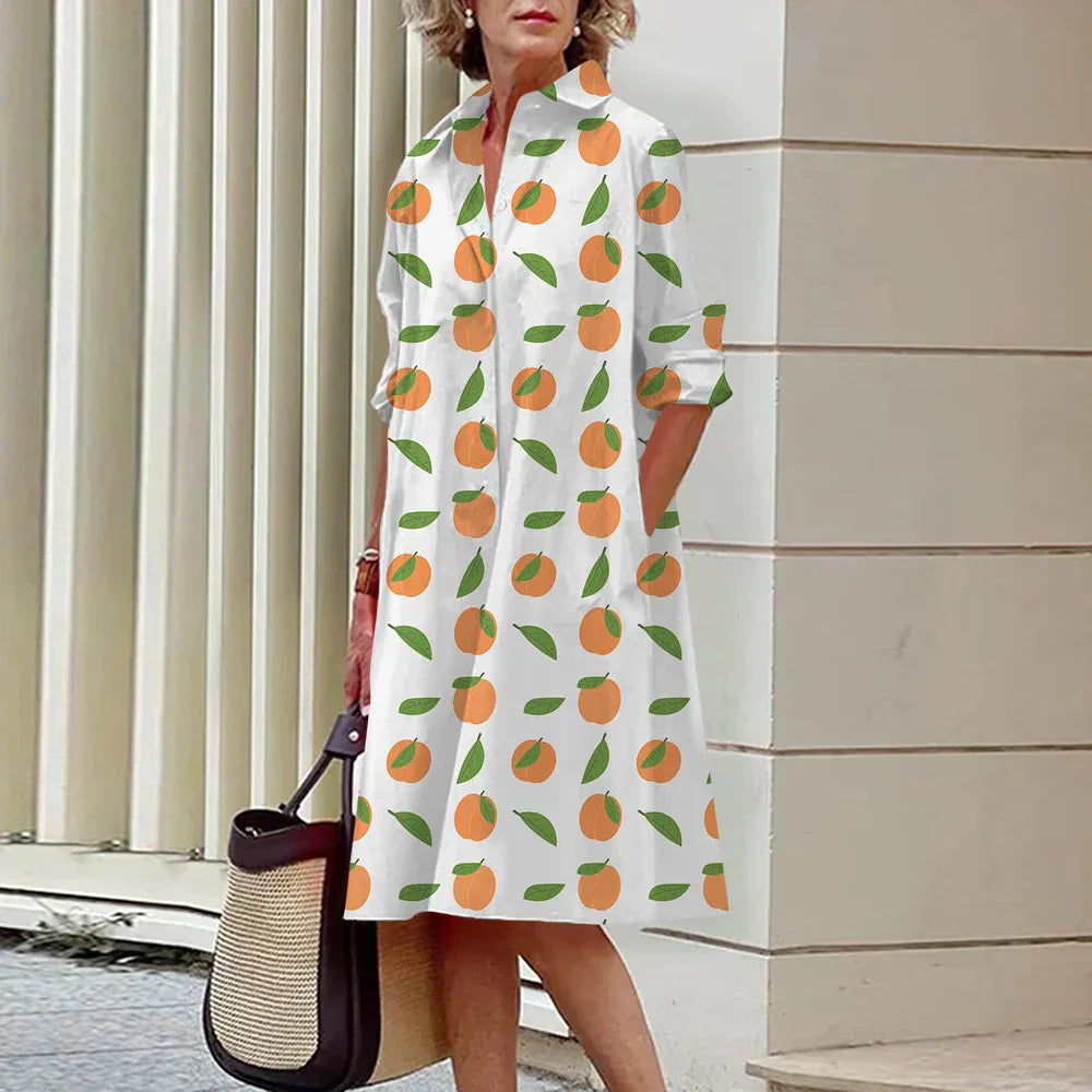 Damen-Kleid, leicht, praktische Baumwolle-3