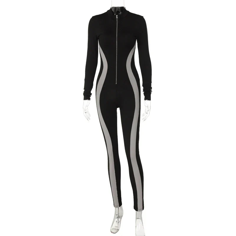 Damen-Bodycon-Kleid sportliches Design Polyester Elasthan-4
