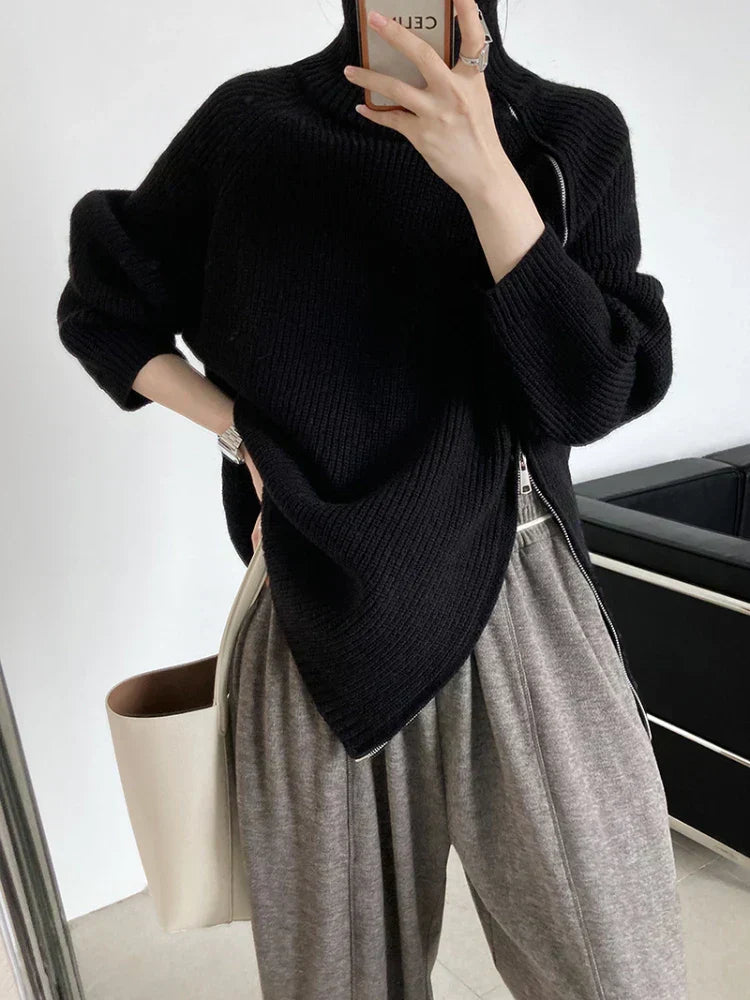 Damen-Pullover, lässig, zeitlos, weiche Faser-1