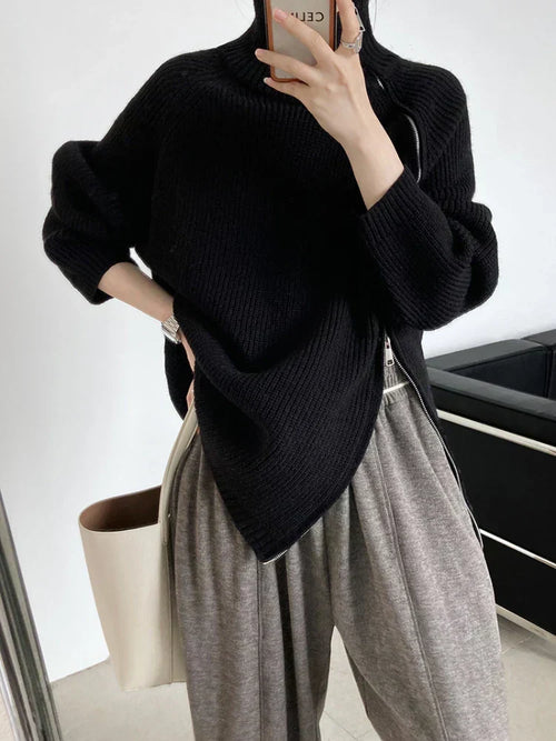 Damen-Pullover, lässig, zeitlos, weiche Faser-1