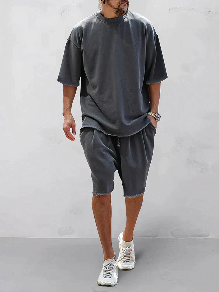 Variant image for Damen Oversized Set Urbaner Stil Weicher atmungsaktiver Stoff-6