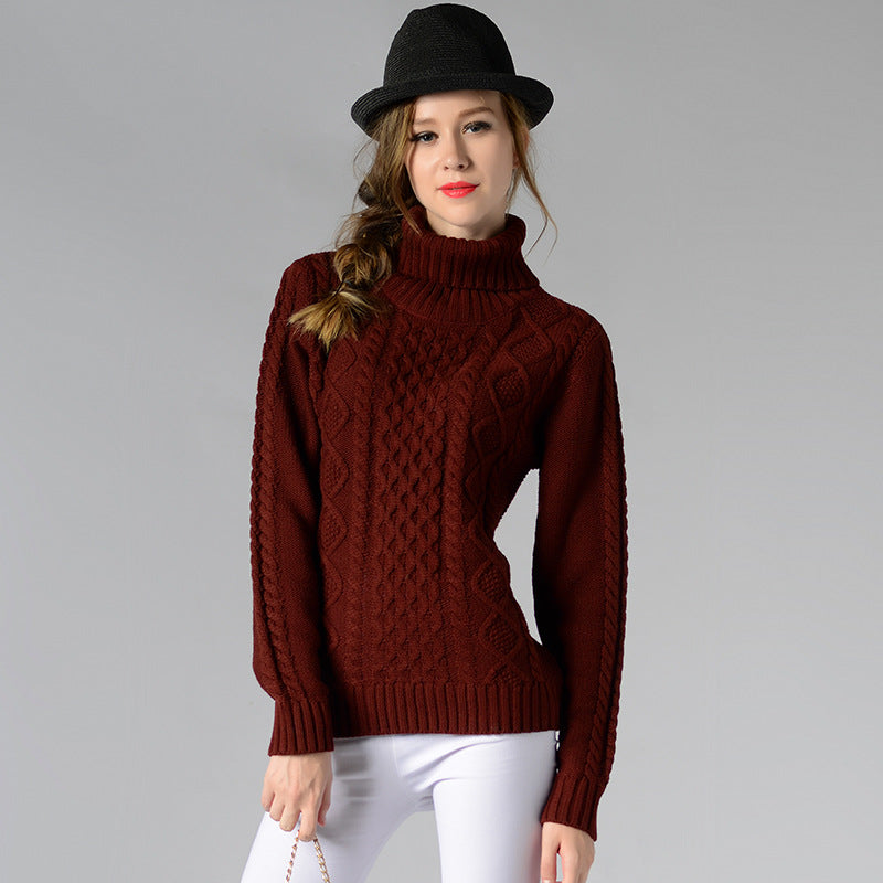 Variant image for Damen-Rollkragenpullover, Zopfstrick, Acryl-7