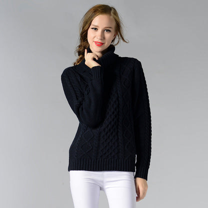 Variant image for Damen-Rollkragenpullover, Zopfstrick, Acryl-22