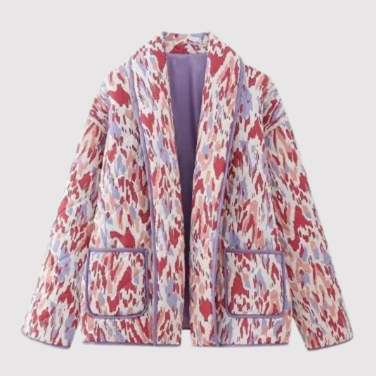 Damenjacke Wattiert Klassischer Stil Vintage-Pilotjacke für Damen 5