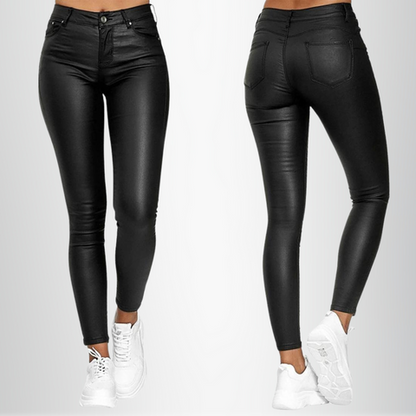 Variant image for Hose Damen Casual Veganleder mit bequemer Passform-1