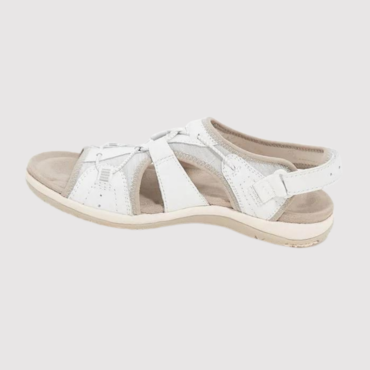 Damen-orthopädische Sandalen, verstellbares Design, synthetisches Leder-4