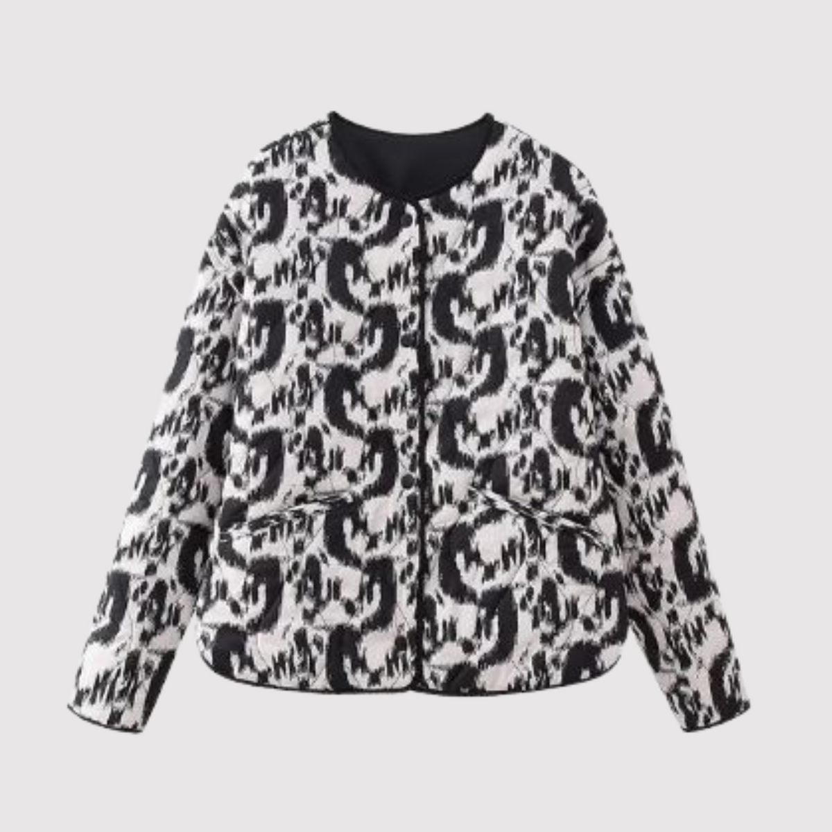 Damenjacke Wattiert Klassischer Stil Vintage-Pilotjacke für Damen 8