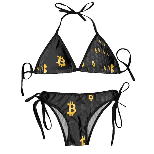 Damen-Bikini, zweiteilig, Herzdesign, Polyester-1