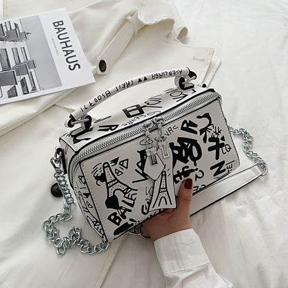 Damen-Handtasche Einzigartiges Design Reißverschluss Langlebiger Stoff-4