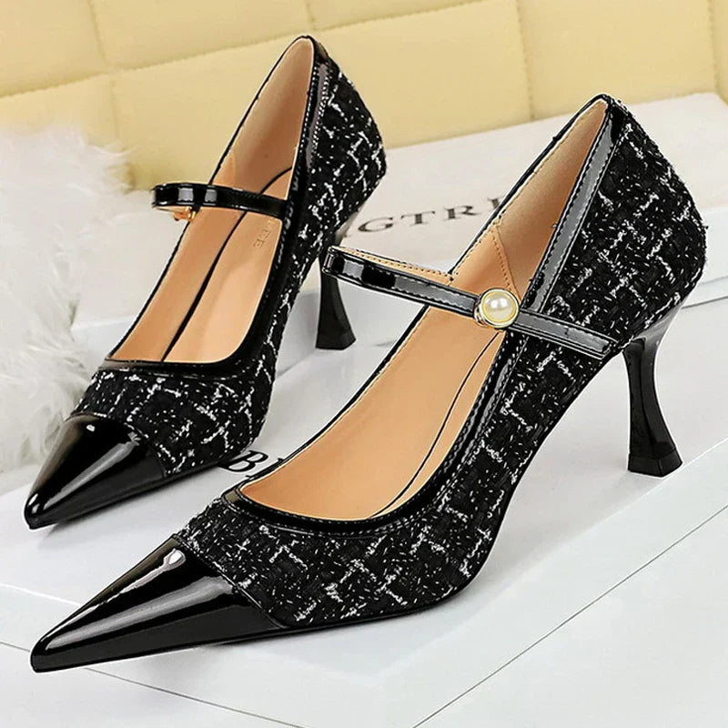 Damen Schuhe Stiletto Elegant PU-Material Hoher Absatz-6
