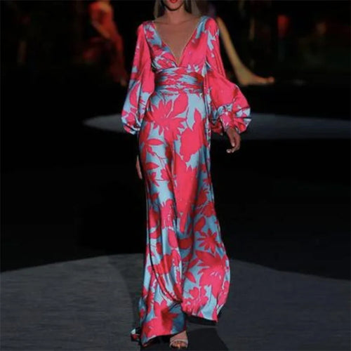 Damen-Maxikleid, Elegantes Polyester, für Fest-1