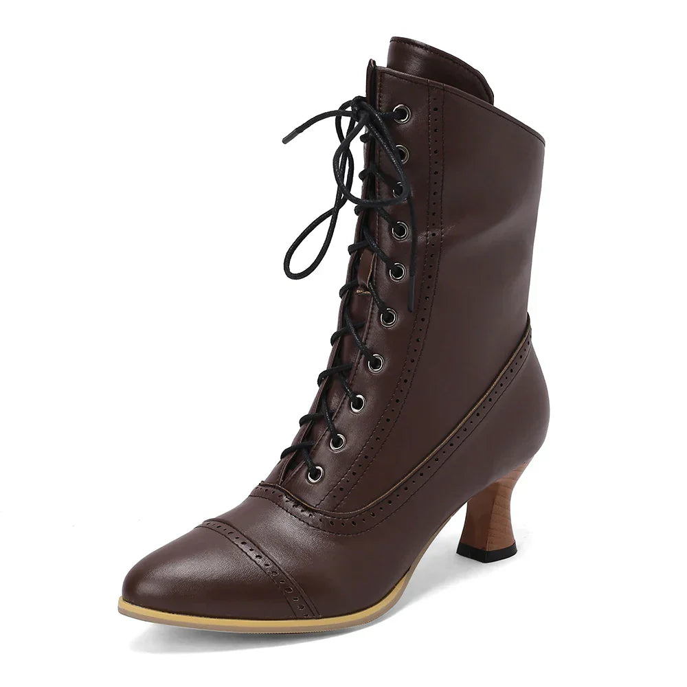 Damen-Midi-Stiefel, gekreuztes Design, PU, mit kurzen Plüsch, Futter-1