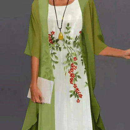 Damen-Kleid, lässiges Polyester, elegante Silhouette-2