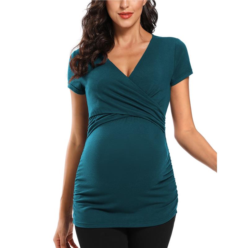 Damen Stillkleid Weiche Baumwolle Elegantes Design mit Öffnungen-1