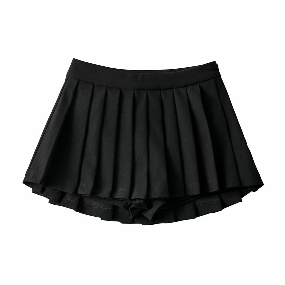 Variant image for Damen-Minirock, plissiertes Polyester-1