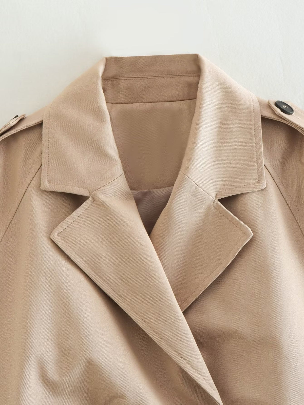 Damen-Trenchcoat, Oversize, mit Gürtel, Polyester 3
