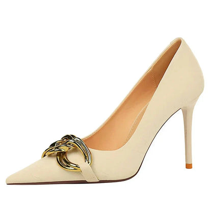 Elegante schwarze Stilettos für Damen mit Gummisohle – 10 cm hoher Absatz, PU-Material, erhältlich in den Größen 36-41 12