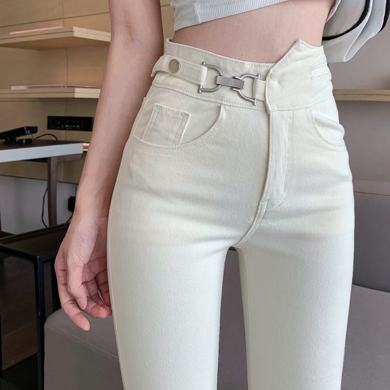 Damen-Jeans High Waist Stretch aus Baumwolle-2