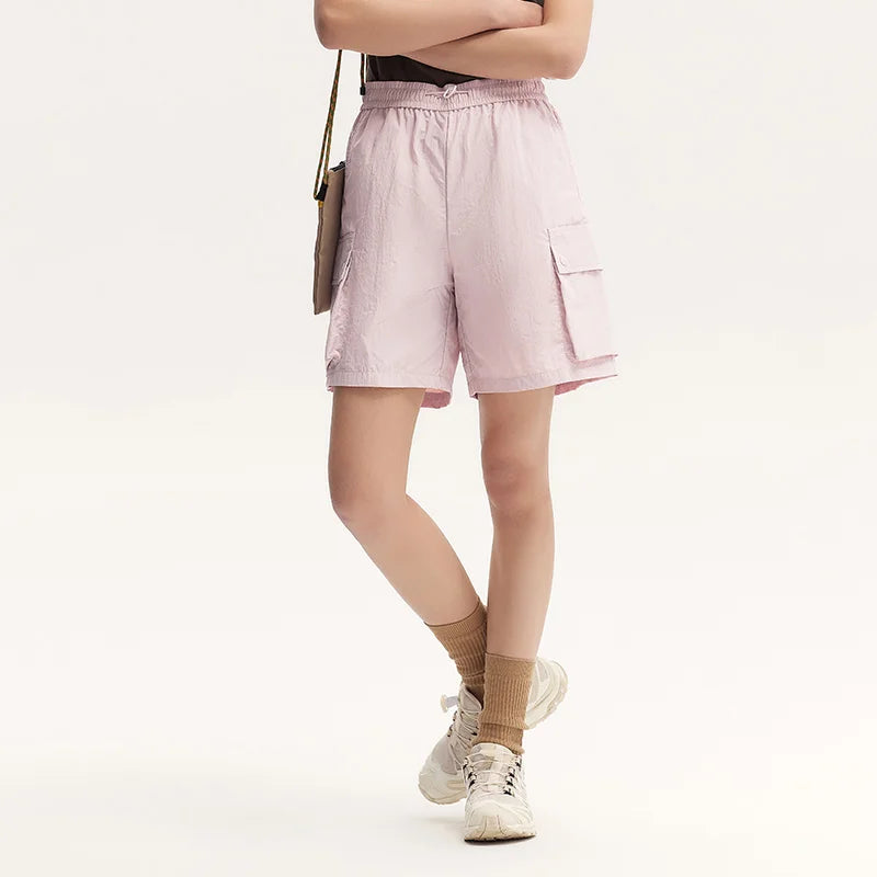 Lässige Damen-Cargoshorts aus Baumwolle mit elastischem Bund und praktischen Taschen – S, M, L, XL 4