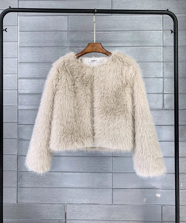 Plüsch-Damenjacke mit Lammfellfutter – elegante und bequeme Jacke für Damen, perfekt für Alltag und Fest 13