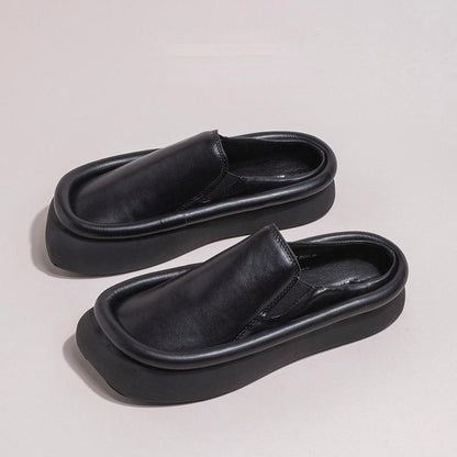 Damen-Mules, zeitloses Design, robustes Material 3